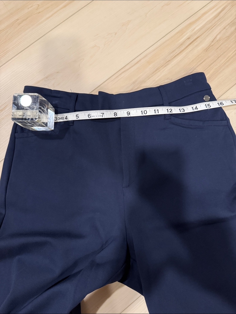 Tommy Hilfiger Navy Wide-Leg Dress Pants - Picture 6 of 7